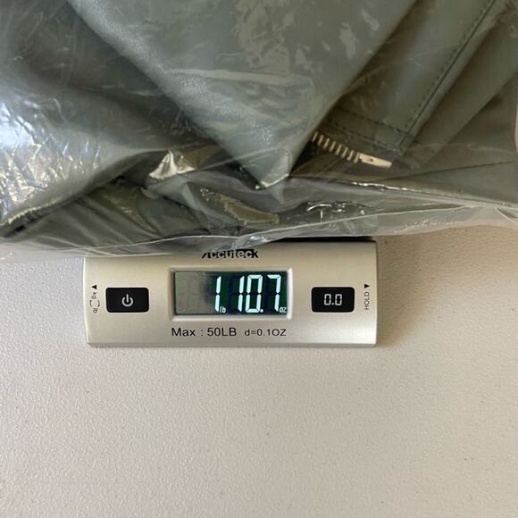 Blank NYC NWT Revolve Green Notched Collar Zip Up Faux Leather Moto Jacket Small - Picture 11 of 11